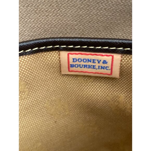 Vintage 1990s/Y2K Dooney & Bourke Small Logo Canvas Messenger Bag Made in USA - Picture 14 of 15